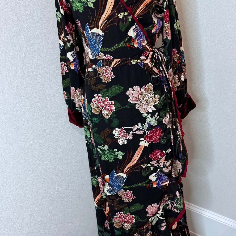 Z&L Vintage-Inspired 90’s Print Midi Dress – Boho Chic